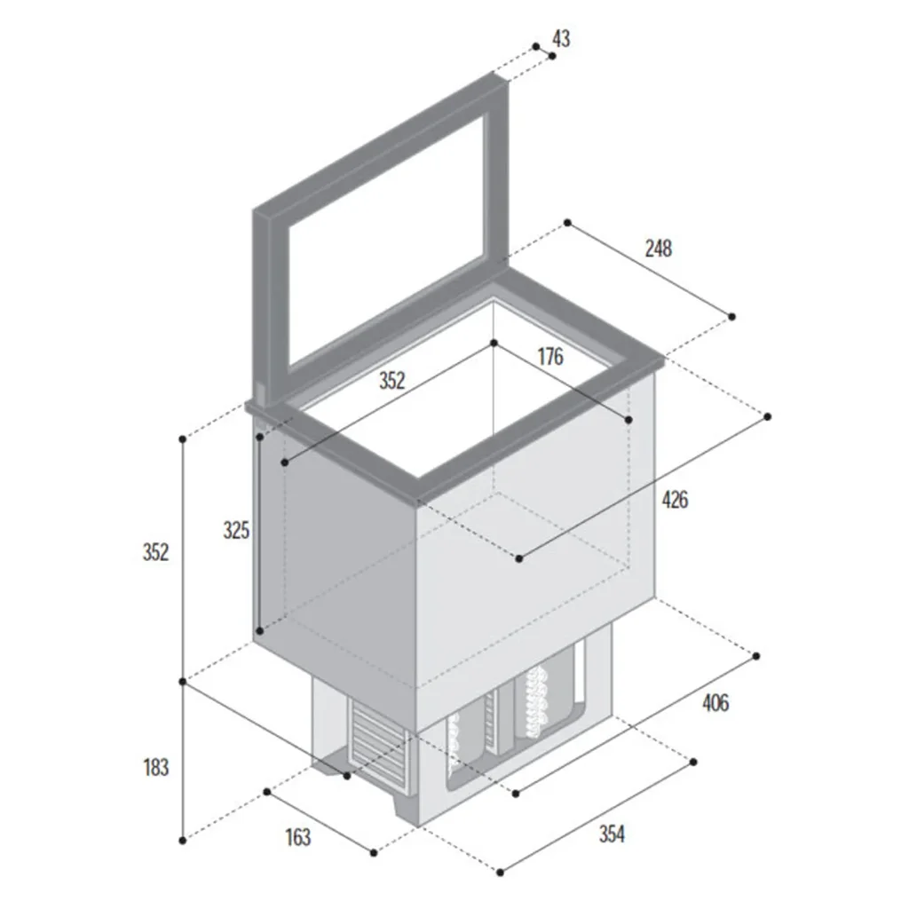 Vitrifigo 20L Top Loading Compressor Fridge - Image 2