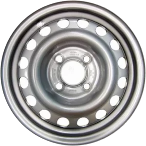 5.5J x 14 Steel Wheel 100mm x 4 Stud Silver