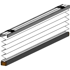 Hartal Entrance Door Pleated Blind for XXL Door