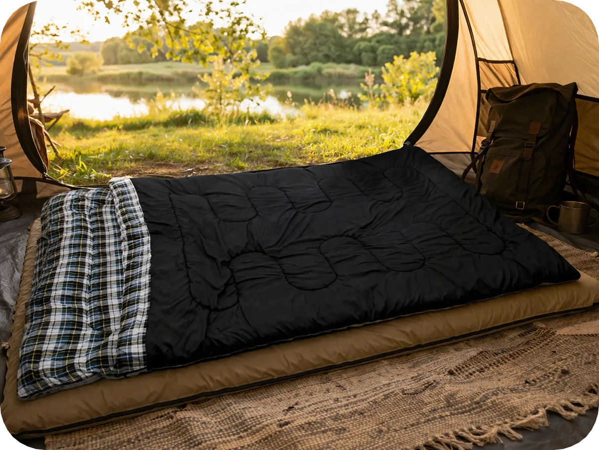Quest Quebec Double Sleeping Bag - Anthracite - Image 5