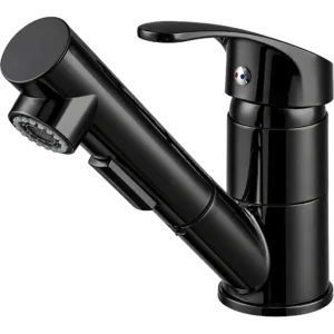 Liberty Max Black Extractable Shower Tap