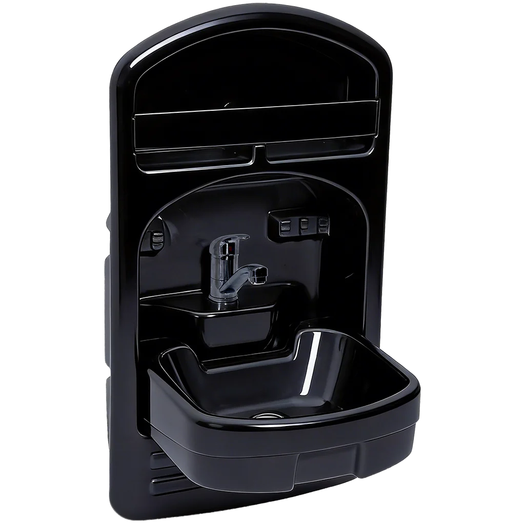 Liberty Max Black Tip-Up Basin & Shower Tap