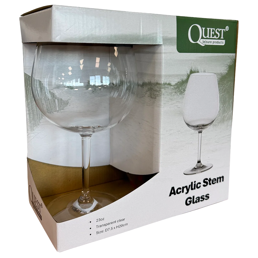 Quest Elegant Wine Glass 680ml (Pack of 2) - Image 3