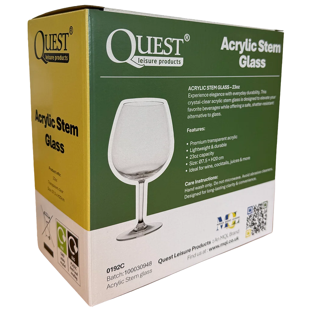 Quest Elegant Wine Glass 680ml (Pack of 2) - Image 4
