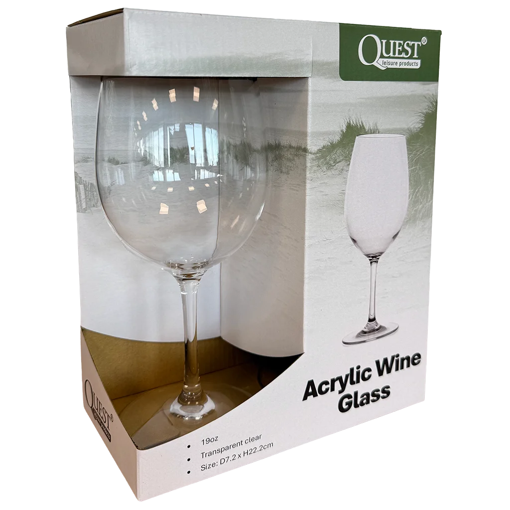 Quest Elegant Wine Glass 560ml (Pack of 2) - Image 2