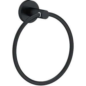 Luxury Round Towel Ring Black