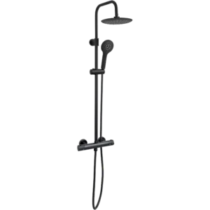 Thermostatic Shower System Black