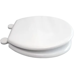 Moulded Wooden Toilet Seat White