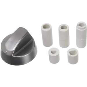 Universal Silver Oven Knob With Five Adapters