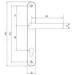 UPVC Door Handles White with 210mm Hole Centres - Image 2
