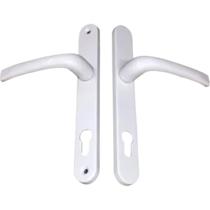 UPVC Door Handles White with 210mm Hole Centres