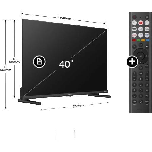 Hisense 40" Full 1080 HD QLED Freely Smart TV - Image 2