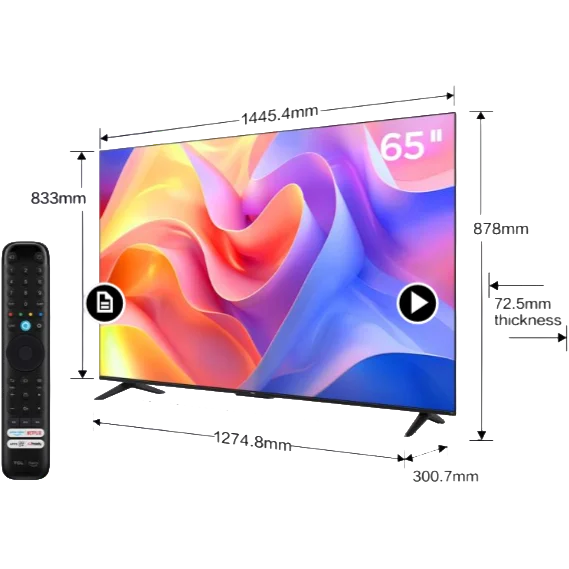 TCL 43" 4K HDR PRO Smart Fire TV with Freely - Image 2