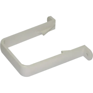 Square Line Downpipe Clip 65mm White