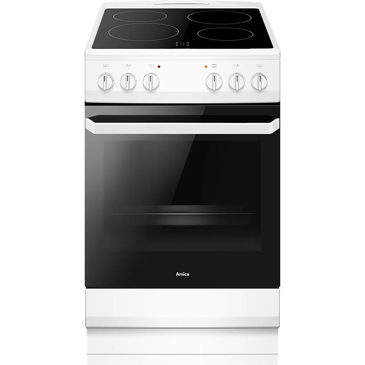 Amica 50cm Freestanding Cooker Single Cavity - White