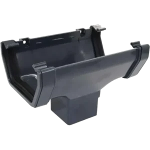 Square Line Gutter Running Outlet Anthracite Grey
