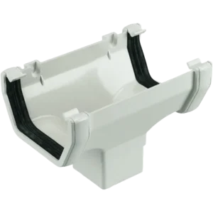 Square Line Gutter Running Outlet White