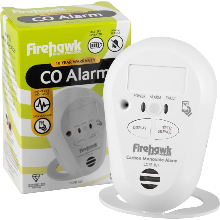 Firehawk CO24-10Y Carbon Monoxide Alarm 10 Year Battery