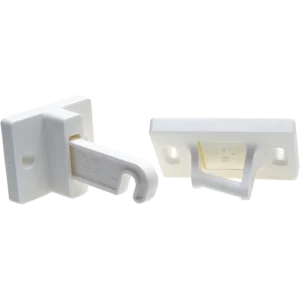 Surecatch hook latch door retainer white