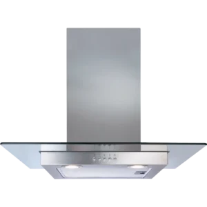 CDA 60cm Flat Glass Chimney Extractor - Stainless Steel