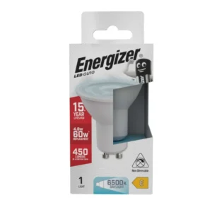 Energizer LED GU10 450lm 4.8W 6,500K (Daylight), Box of 1