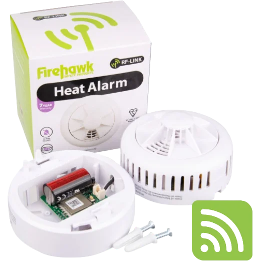 Firehawk FHH10-RF 10 Year Battery RF Link Heat Alarm