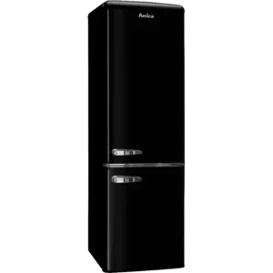 Amica Retro Static Fridge Freezer 60/40 - Black