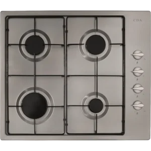 CDA 58cm 4 Burner Gas Hob - Stainless Steel