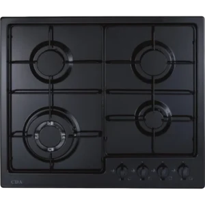 CDA Black 4 Zone Burner Gas Hob