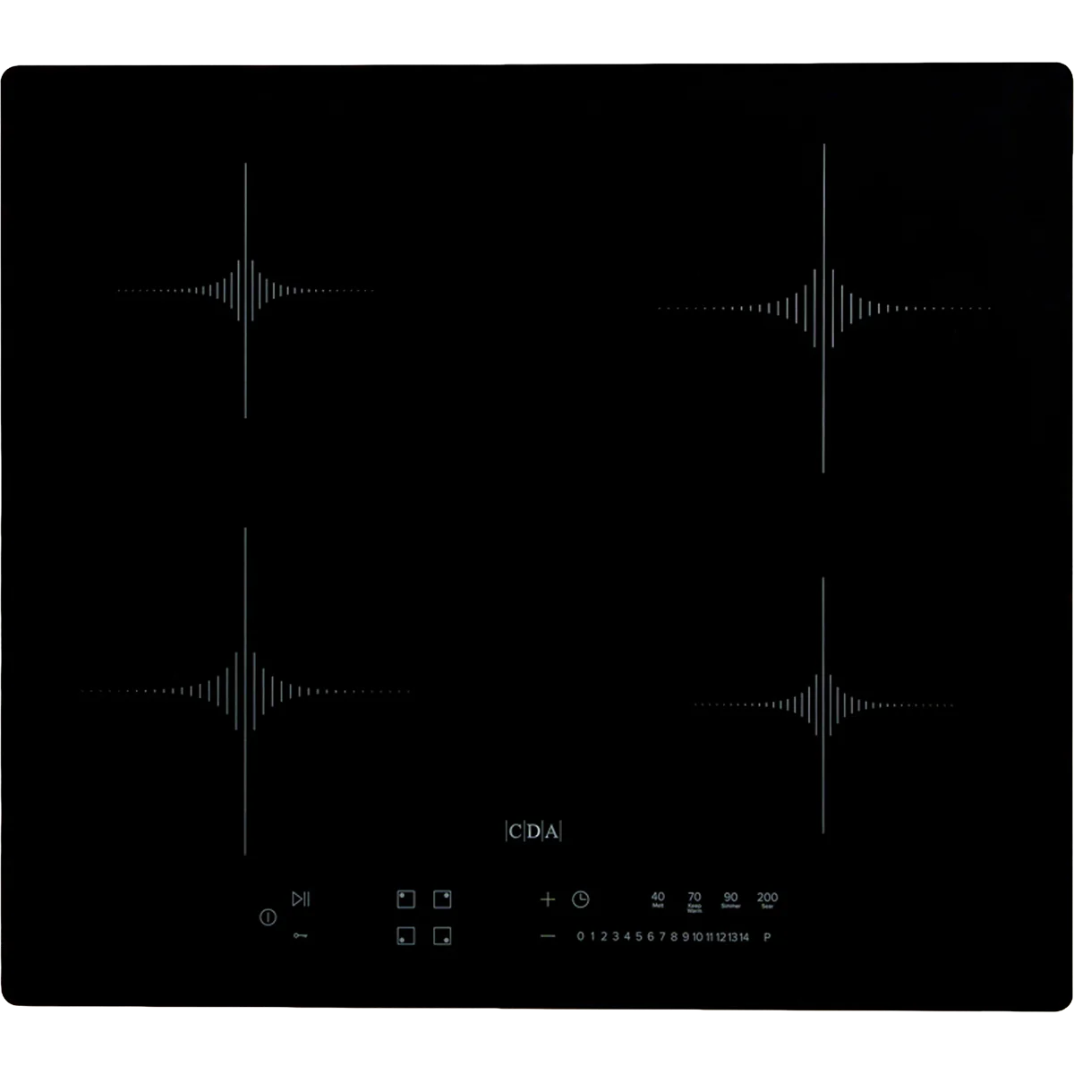 CDA 60cm Plug & Play Induction Hob - Black Glass
