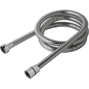 Chrome Shower Hose 1.5M Nut & Cone Fittings 1/2"