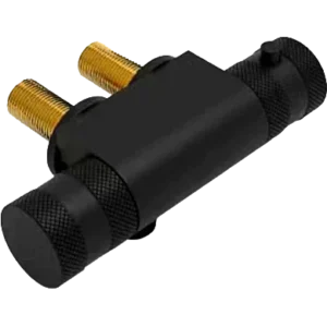Mini Horizontal Shower Valve Black with 45mm Centres