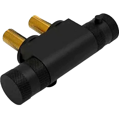 Mini Horizontal Shower Valve Black with 45mm Centres