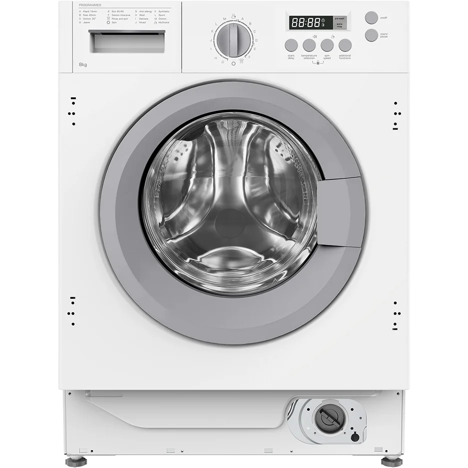 Matrix 8kg 1400 RPM Integrated Washing Machine White
