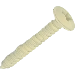 Cream Flange Head Panel Head Screw 3/4" Pack of 100