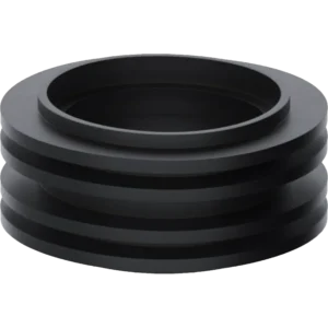 VIVA Black Rubber Flush Pipe Washer Inlet Pan Connector for Toilet Cistern – Low Level Flush Cone Seal