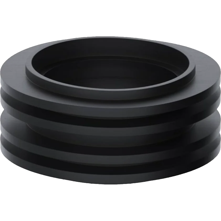 VIVA Black Rubber Flush Pipe Washer Inlet Pan Connector for Toilet Cistern – Low Level Flush Cone Seal