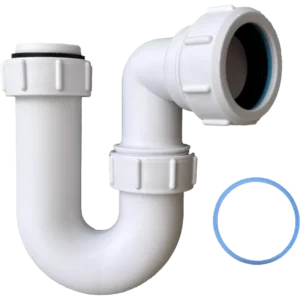 VIVA 32mm Swivel P Trap 1¼” Basin Trap 75mm Seal