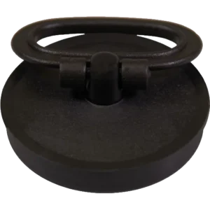 Black 2" Kitchen Sink Plug