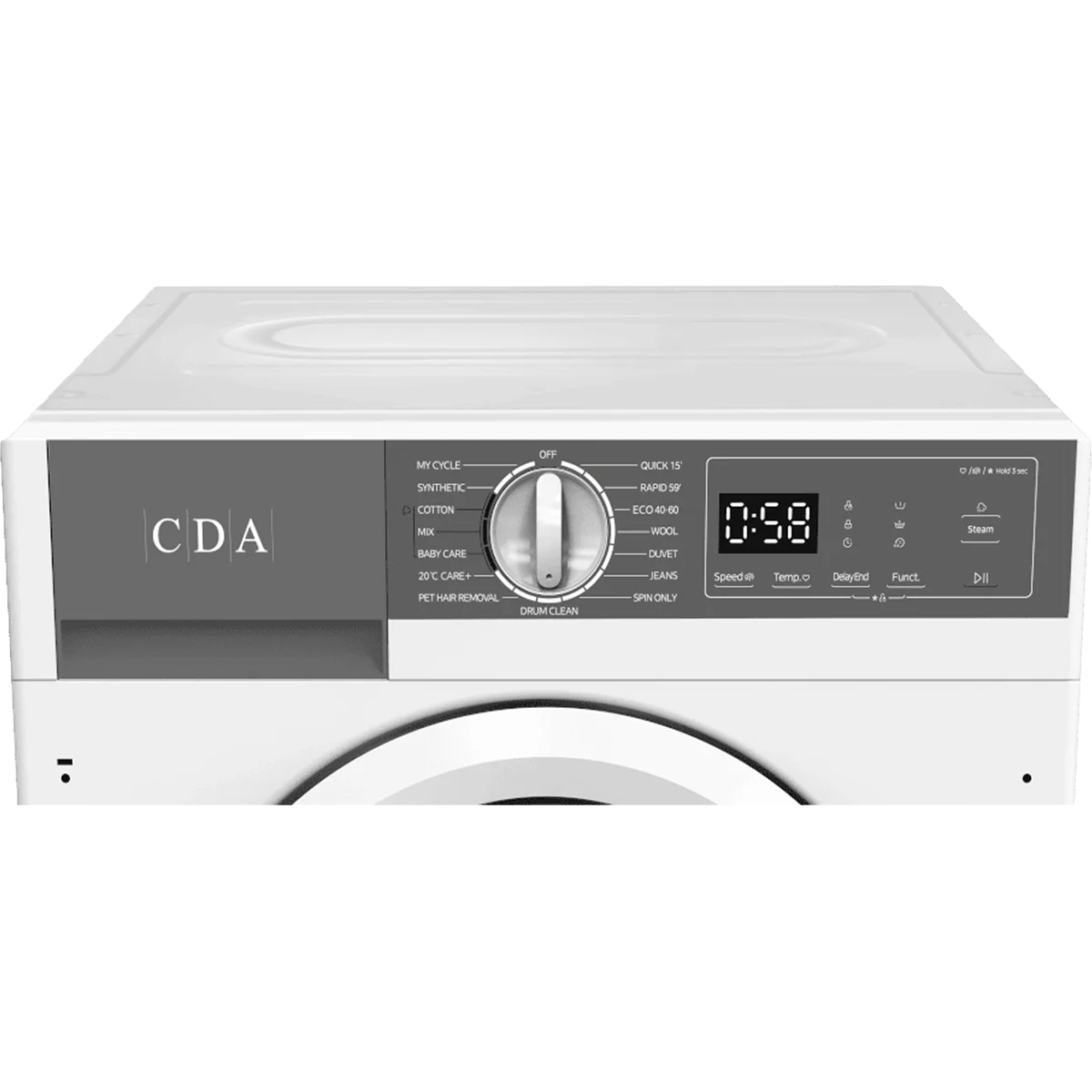 CDA 9kg Integrated Washing Machine - Image 3