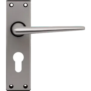 Ellbee Eurolock Door Handle (Pair) Aluminium