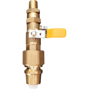 Continental 25mm Pe X 1/2" Bspt M Adaptor & Ball Valve  C/W T/P