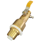Continental 25mm Pe X 1/2" Bspt M Adaptor & Ball Valve  C/W T/P