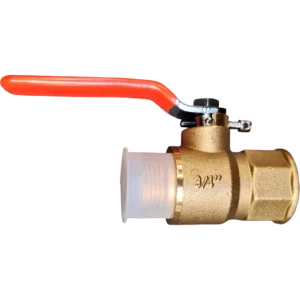 Continental 3/4" Bs21 F X 19mm  M Straight Fire Safe Ball Valve