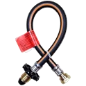 Continental 450mm Black Rubber Handwheel POL X W20 Pigtail With Non Return