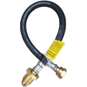 Continental 890mm Black Rubber POL X W20 Pigtail - Straight Through