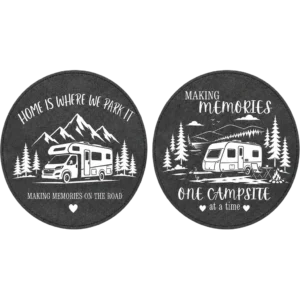 Liberty Non Slip Round Table Mats (Pack of 2) - Caravan