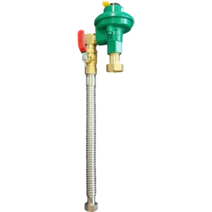 Continental Lp Centre Inlet Assy - Flex Ball Valve & Reg (Plus Union)