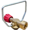 Continental Non Regulating Camping Gas Adaptor With Handle